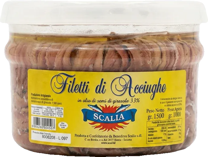 Scalia Filetti di Acciughe 1500g